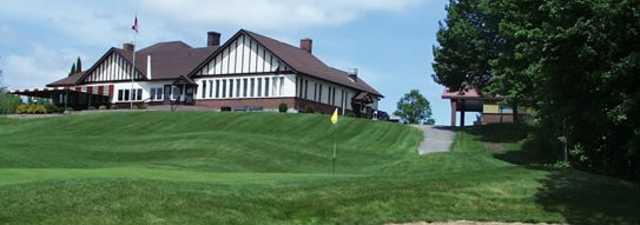 Renfrew GC: #18 & clubhouse
