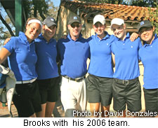 Brooks with  his 2006 team