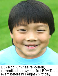 Young Korean golf star - Duk Koo Kim