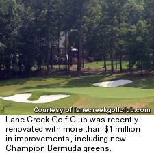 Lane Creek golf course in Bishop, Ga. - hole 8