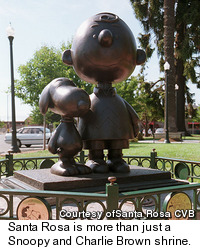 Snoopy & Charlie Brown statue - Santa Rosa