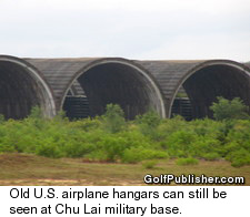 Old U.S. Airplane Hangars at Chu Lai military Base