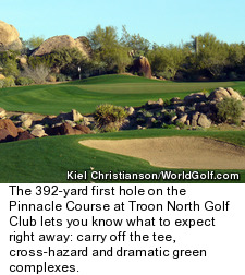 Pinnacle Course at Troon North - Hole 1