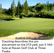 Raven Golf Club at Three Peaks - Hole 14