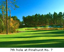 7th hole at Pinehurst No. 7