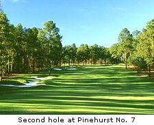 Second hole at Pinehurst No. 7