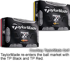 TaylorMade TP Black and TP Red Balls