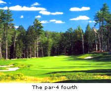 The par-4 fourth