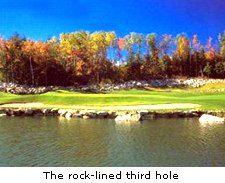 The rock-lined third hole