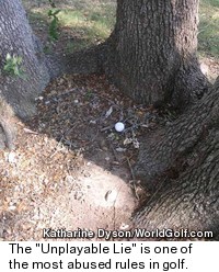 Unplayable lie
