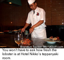 Hotel Nikko's Teppanyaki Room