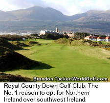 Royal County Down golf course - hole 9