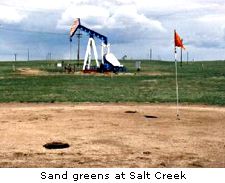 Sand greens at Salt Creek