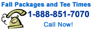 Book a Tee Time - Call 1-866-409-2177